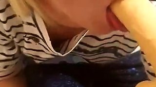 Blonde teen vicki toy fuck her shave sex holes