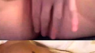 Hot teen pussy helps older man cum on chat