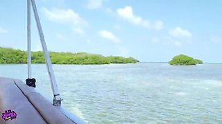 Amateur Latina Abella Olsen Gets Risky Outdoor Sex on Secret Island - Big Cock Cream Pie on Boat POV