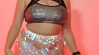 Curvy Mini Skirt Haul - Shiny Silver, Sparkly Tinsel, Transparent Blue and Fluffy Tutu