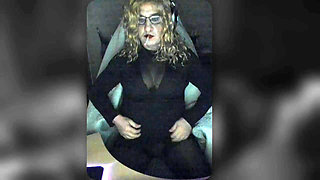 Tgirl Chilling, smoking and teasing herself