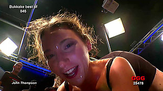 Ggg - Julie in Bukkake Gangbang Sperm Overload