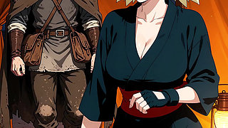 Temari is a slut, she ends up riding a stranger's big cock and getting her pussy wrecked - Anal Sex AI-Generated Content