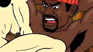 Valentine's Day. Cartoon in Which a Wife Is Fucked in a Public Toilet