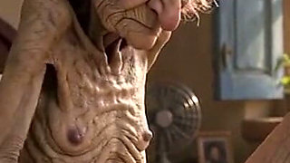 Very Old Widow Masturbates Her Wrinkled Pussy Alone and Craves a Huge Cock