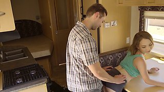 Bisexual hottie fuck BF and teen stepsis