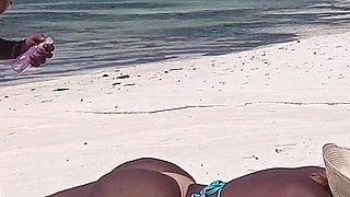 Massage Naked on a Public Beach