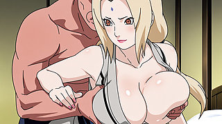 Tsunade Naruto sex handjob anime hentai animation cartoon kunoichi creampie japanese creampie big ass bounds tits