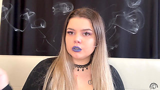 Worship My Smoke: BBW Goddess Puffs Cig & Vape