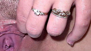 Close-up Pussy Peeing Collection! Soiled Pads!