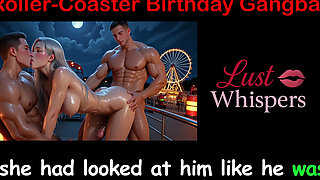 Roller-coaster Birthday Gangbang - English Sex Story