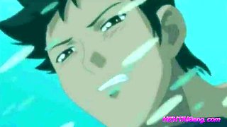 Village Boy Fucked by Horny Anime Maid - English Dubbed Cartoon Sex