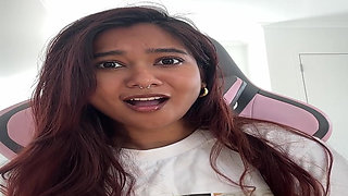 Hot Desi Mia Z reacts to hentai