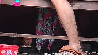 Bhabhi and Dewar Outdoor Bathroom Sex