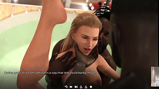 Innocent White Teen Wants to Be Pornstar - BBC Gangbang