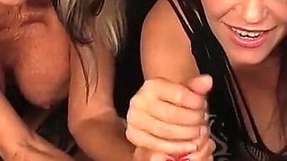 Charlee & Sally - POV Handjob with a Cumshot