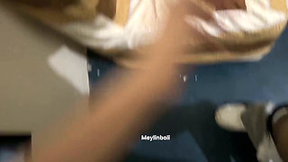 Innocent College Girl Sucks Classmate for a Challenge and Dances It Very Well