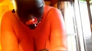 Amateur fetish big booty bitch riding with her bum