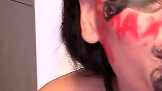 Body Writing Bich BDSM 4 Cocks Fuck My Slave Throat