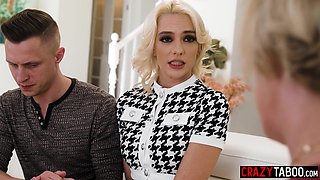 Guy fucked girlfriend in front of MILF
