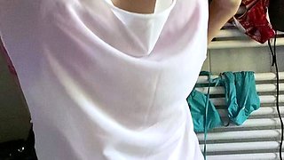 Big boobs milf masturbates with her dildo