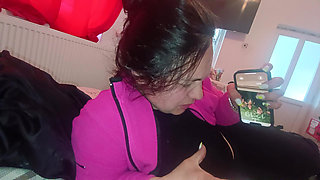 And the stepbrother uses me in the morning to empty eggs in my mouth