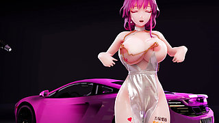 [mmd] Kafka Hot Pink Milk Chain Milk Milk Jumping Egg Obscene Pattern