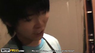 Young amateur couple partying