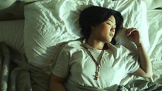 Asian nurse hotties Penny and Sofia seduce sultry Lulu in naughty lingerie