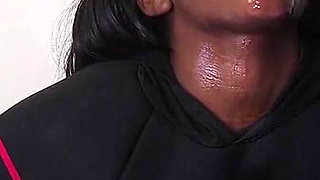 Submissive Black Girl Get Rough Anal Pounding, Piss, and Eats Candy From Her Ass