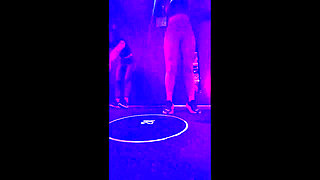 Women Feel Hot Being in the Gym and Touch Each Other in the Bathroom