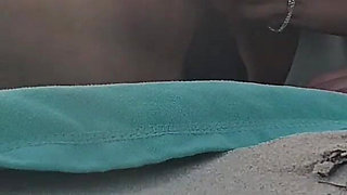 MILF Beach Blowjob with Swallow