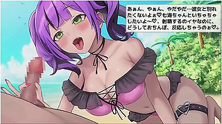 [02 Hentai Game Isekai Beach.2d Animation Of A Handjob On An Outdoor Beach