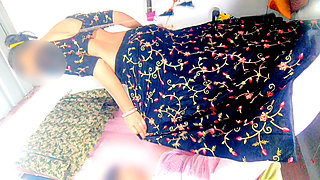 Aproching Bhabhi Showing Pussy for Seduce and Slap to Dever Beautiful (ghaghra-choli) Indian Gujarati Stepsister First Time