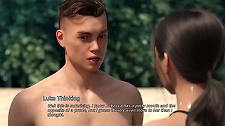 East Block 23 Beach Orgy: Hentai Lady Sucks Cocks in Gloryhole & Gets Fucked