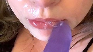 Blonde tight pussy babe solo toy fun in glamour masturbation