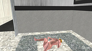 Cute Blond Girl Fingers Pussy & Masturbates with Cucumber 3D Cartoon Hentai