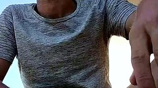 Solo masturbation and gay climax