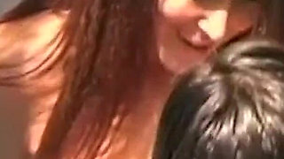 Two Busty Sluts Were Kissing in the Pool Until It Turned Into a Steamy Threesome.