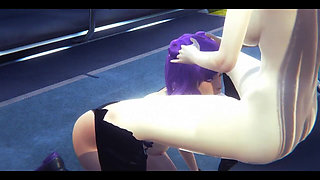 Lol Kda Hentai - Evelynn Futa Fucks Kaisa's Ass and Blowjob - Japanese Asian Manga Anime Game Porn