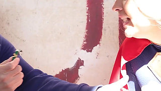 Hunts and Tricks Supergirl Into Having Rough Sex with Her