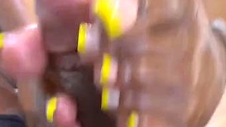 QueenTacular - Queen Melanin Yellow French Tip Toejob