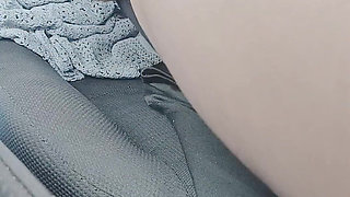 Fingering Sexy Curlisita in the Car (tight Pussy POV)