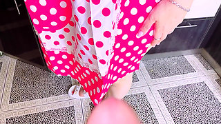 Home Alone with Big Ass Horny Cleaner Creampie