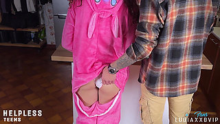 Stepdaddy Please! You Can Play but Don't Cum Inside! Innocent Stepdaughter Creampied