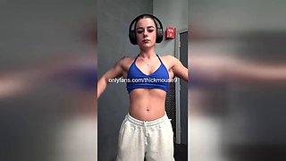 ThickMouse9 Flashes Pussy in Steamy Lesbian Yoga