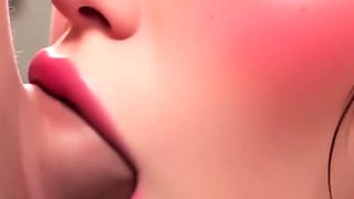 Brunettes deepthroating cock in bedroom beach and bathroom
