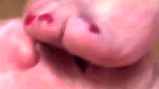 Foot worship 146 black stockings