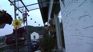 Vanessa Cool German Retro - Blonde MILF with Big Tits & Piercing Masturbates and Squirts with Long Dildo Anal Fuck