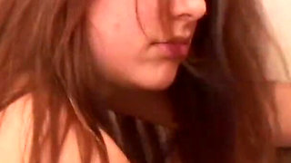 Delicious sweet teen with perky tits gets her girl next door cunt drilled